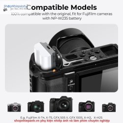 thumbnail Pin K&F concept NP-W235 2400mah sạc trực tiếp type C fast charging Fujifilm X-T5, X-S20, X-H2, X-H2S, GFX 100S, GFX 50S II, X-T4 - 3