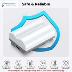 thumbnail Pin K&F concept NP-W235 2400mah sạc trực tiếp type C fast charging Fujifilm X-T5, X-S20, X-H2, X-H2S, GFX 100S, GFX 50S II, X-T4 - 2