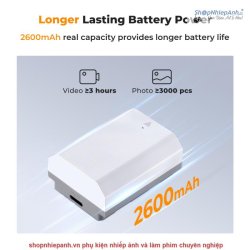 thumbnail Pin K&F concept sony NP-FZ100 2600mah sạc trực tiếp type C fast charging for Sony A7iii, A7iv, A7C, ZV-E1, FX3, FX30, A9, A6600, A6700, Alpha 9, Alpha 9S, A9S, A7R III, A7R IV, A7R V - 0