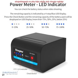 thumbnail Pin Kingma KM-E6H 6000mah for Z cam E2C / Blackmagic micro / Blackmagic video assist 4K - 2