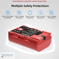 thumbnail Pin Kingma LP-E6P 2400mah for Canon EOS R5II và tất cả máy canon chuẩn E6 E6N E6Nh - 3