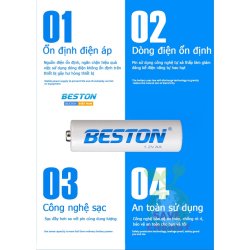 thumbnail Pin Sạc Beston AA 3000mah 1.2V (4 viên) - 0