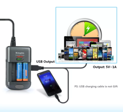 thumbnail Sạc đa năng mọi loại pin máy ảnh và pin AA/AAA Kingma BM004C - 5