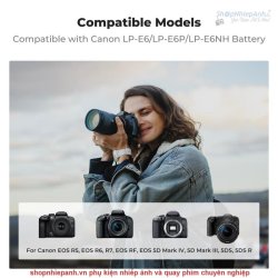 thumbnail Sạc đôi siêu tốc 18W K&F Concept LP-E6NH for Canon R7, R6, R5, R, 6D Mark II, 5D Mark IV, 5D Mark III, 5DS, 5DS R, 5D Mark II, 80D, 90D, 6D, 7D, 7D Mark II (KF28.0057) - 2