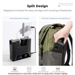 thumbnail Sạc đôi siêu tốc 18W K&F Concept NP-FZ100 Sony A7iii, A7iv, A7C, FX3, FX30, A9, A6600, A6700, ZV-E1, ZV-E10ii, Alpha 9, A9S, A7R III, A7R IV, A7R V (KF28.0058) - 2