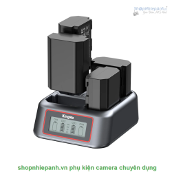 thumbnail Sạc Kingma 4-Bay fast charger for Canon LP-E6 E6N E6NH E6P - 1