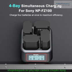 thumbnail Sạc Kingma 4-Bay fast charger for Canon LP-E6 E6N E6NH E6P - 2
