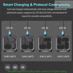 thumbnail Sạc Kingma 4-Bay fast charger for Sony NP-FZ100 - 8