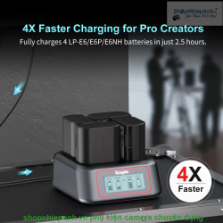thumbnail Sạc Kingma 4-Bay fast charger for Sony NP-FZ100 - 4