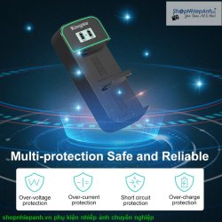 thumbnail Sạc Kingma 9V 2A PD3.0 BM058Q quick charger cho đèn led máy quay sony - 5