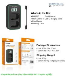 thumbnail Sạc Kingma 9V 2A PD3.0 BM058Q quick charger for Fujfilm W235  Fujifilm X-T5, X-S20, X-H2, X-H2S, GFX 100S, GFX 50S II, X-T4 - 2