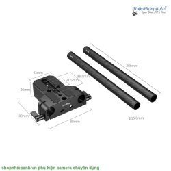 thumbnail SmallRig Bottom Mount Plate with Dual 15mm Rod Clamp 5609 - 2