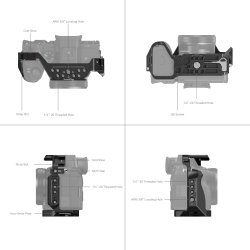 thumbnail SmallRig Full Camera Cage for Sony A7RIV, A7V, A7IV, A7SIII, A1 3667B - 1