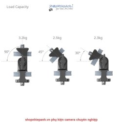 thumbnail Smallrig Giá đỡ màn hình xoay và nghiêng với 2 đầu ốc 1/4 4886 - 1