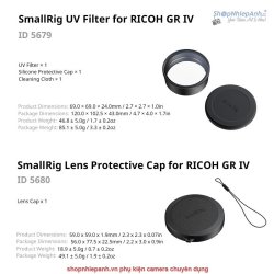 thumbnail Smallrig Lens Hood UV Filter Protective Cap for Ricoh GRIV GR4 5679 - 4