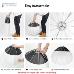 thumbnail Softbox cầu china ball 85cm Triopo KQ85 bowen mount - 1