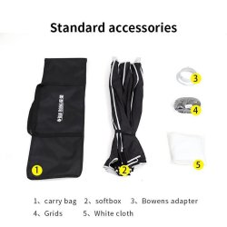 thumbnail Softbox Triopo SL-70 parabolic có lưới tổ ong grid 70cm thao tác nhanh - 3