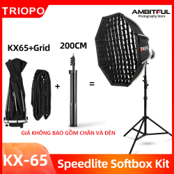 thumbnail Softbox Triopo KX 90cm kèm lưới Grid đèn Flash Speedlite - 5