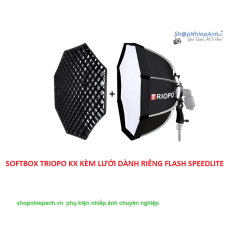 thumbnail Softbox Triopo KX 90cm kèm lưới Grid đèn Flash Speedlite - 13