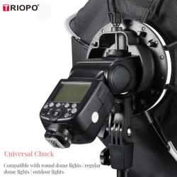 thumbnail Softbox Triopo KX 90cm kèm lưới Grid đèn Flash Speedlite - 8