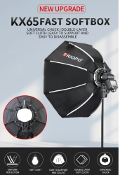thumbnail Softbox Triopo KX 90cm kèm lưới Grid đèn Flash Speedlite - 6