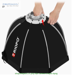 thumbnail Softbox Triopo Octa K2-90cm thao tác nhanh với Lưới Grid - 1