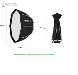 thumbnail Softbox Triopo Octa K2-90cm thao tác nhanh với Lưới Grid - 4