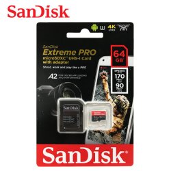 thumbnail MICRO SDXC SANDISK EXTREME PRO V30 64G U3 Class 10 170MB/S - 0