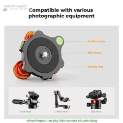 thumbnail Thiết bị cân bằng Camera Tripod Leveling Base K&F concept - 3