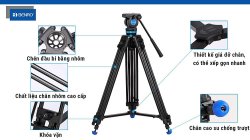 thumbnail Tripod Benro KH25P portable video kit - 1