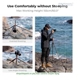 thumbnail Tripod K&F concept carbon fiber Air Pro Series A225C0+BH-25L (KF09.077V3) - 3