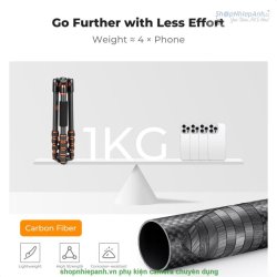 thumbnail Tripod K&F concept carbon fiber Air Pro Series A225C0+BH-25L (KF09.077V3) - 1