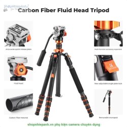 thumbnail Tripod K&F concept Carbon Fiber Omni Series O255C4+FH-03 (KF09.158) - 5