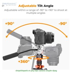 thumbnail Tripod K&F concept Carbon Fiber Omni Series O255C4+FH-03 (KF09.158) - 0