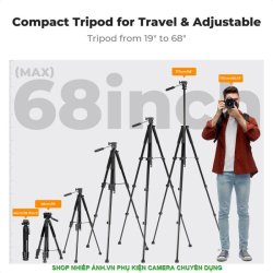 thumbnail Tripod K&F concept đa năng S254A3+BV01 black (kf09.154) - 9