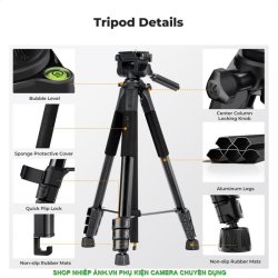 thumbnail Tripod K&F concept đa năng S254A3+BV01 black (kf09.154) - 7