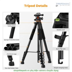 thumbnail Tripod K&F concept Lightweight Travel camera (KF09.157) - 5