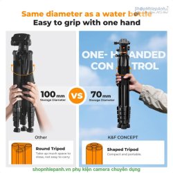 thumbnail Tripod K&F concept Lightweight Travel camera smartphone (KF09.157) - 3