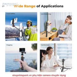 thumbnail Tripod K&F concept MS-11 KF09.135 mini stand for smartphone (tặng kèm remote và kẹp) - 1