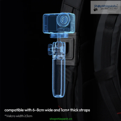 thumbnail Tripod Ulanzi MT66 ClipMate kèm giá đỡ balo thao tác nhanh DJI Osmo action 3/4/5pro/Osmo 360 - 2