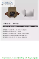 thumbnail Túi da canvas Eirmai L11 vintage - 5