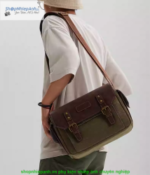 thumbnail Túi da canvas Eirmai L11 vintage - 1