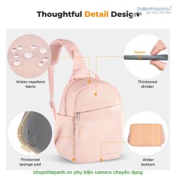 thumbnail Túi K&F concept Sling bag KF13.171V4 Urban Wander Pink U08 5L - 2
