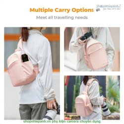 thumbnail Túi K&F concept Sling bag KF13.171V4 Urban Wander Pink U08 5L - 5