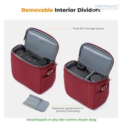 thumbnail Túi K&F concept Sling bag KF13.179V9 Urban Wander Red U05 5L - 1