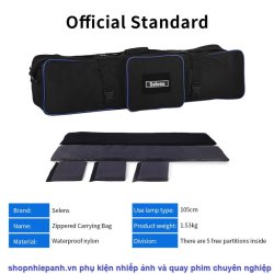 thumbnail Túi phụ kiện đèn chân đèn đa năng Selens 105cm chống shock chống nước - 3