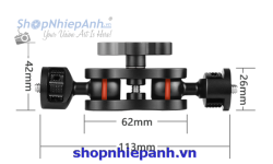 thumbnail Twin head magic arm Jieyang cao cấp siêu cứng - 0