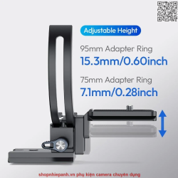 thumbnail Ulanzi CA03 Rotatable Collar Adapter Ring 95mm - 1