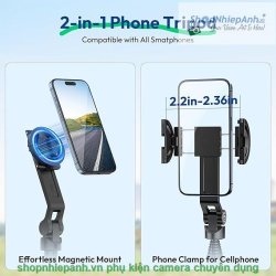 thumbnail ULANZI TT88 Tripod for smartphone dùng chuẩn kẹp và nam châm magsafe - 1