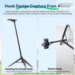 thumbnail ULANZI TT88 Tripod for smartphone dùng chuẩn kẹp và nam châm magsafe - 1